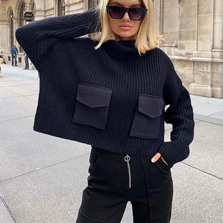 Sweater bat sleeve sweater