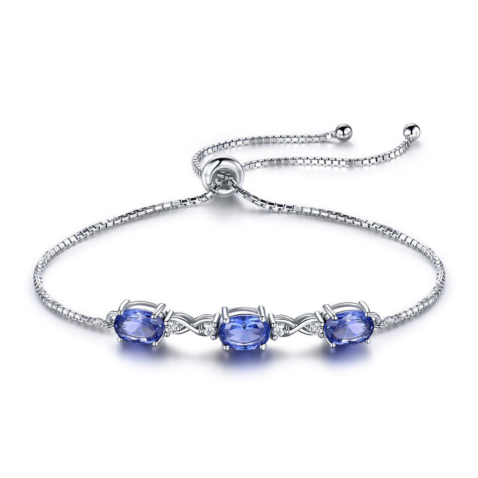 Ladies Adjustable 925 Sterling Silver Bangle Bracelet