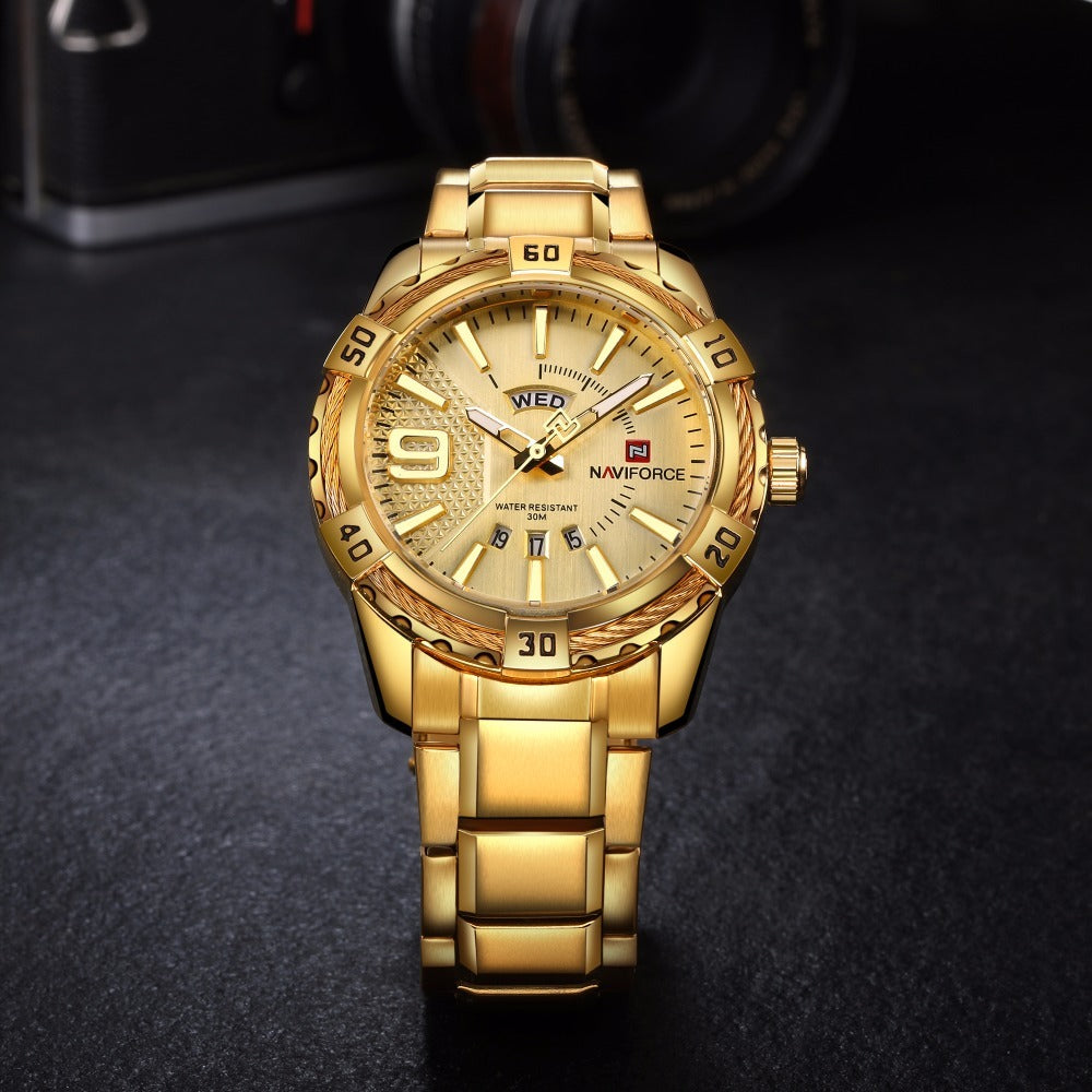 Waterproof quartz watch men&