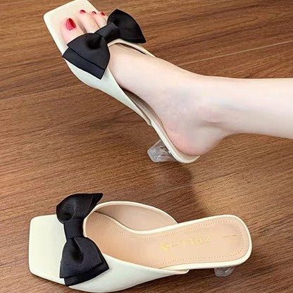 Butterfly Bow One-piece Slippers For Women&