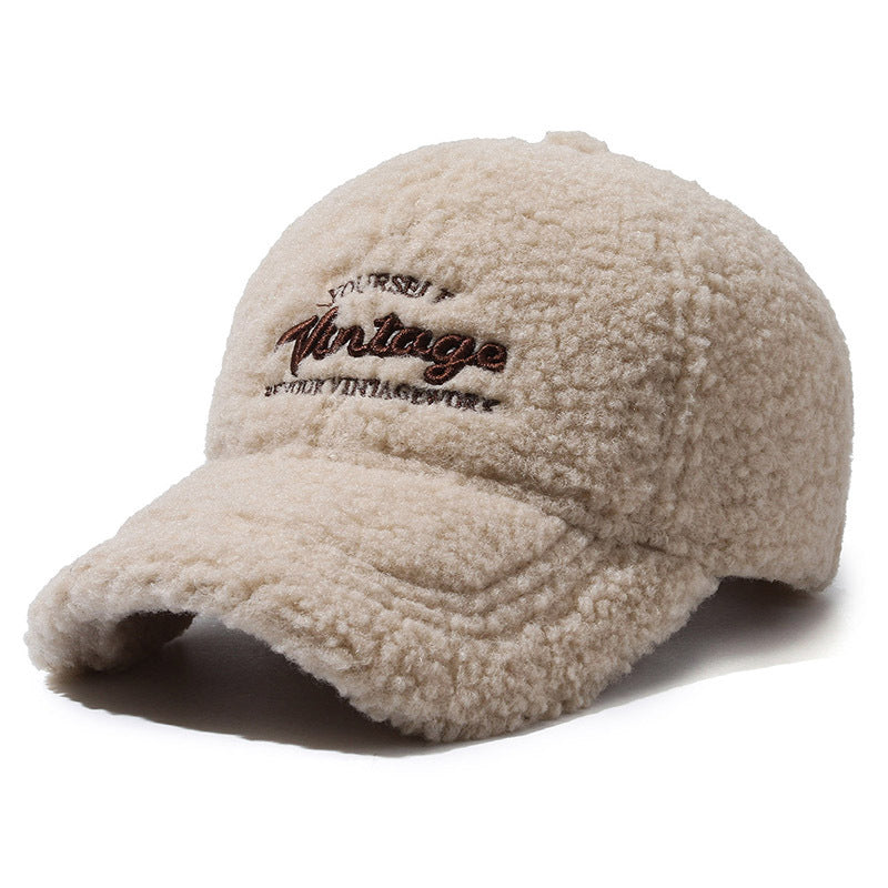Thickened Warm Peaked Street Versatile Winter Baseball Cap