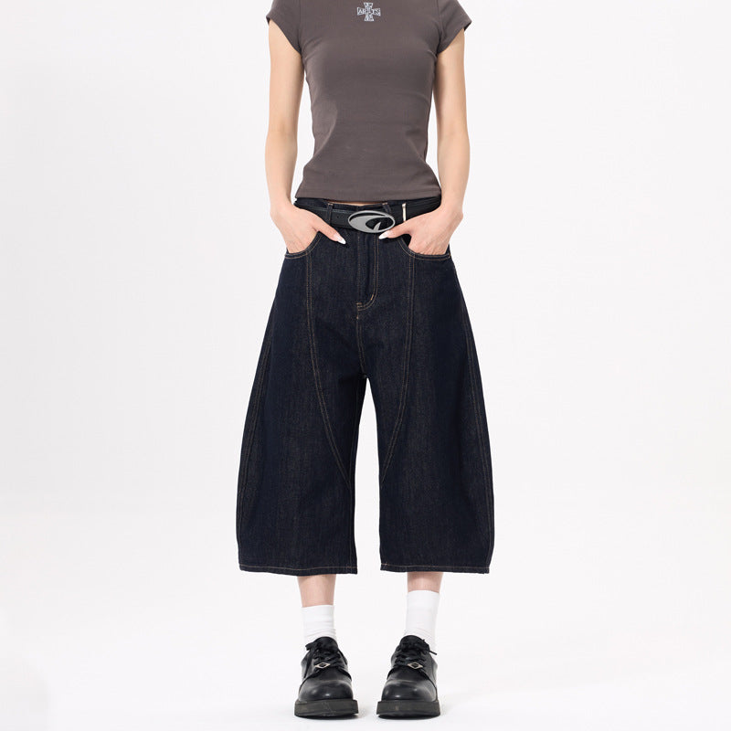 Cropped Pants High-street Streetwear Brand Scimitar Jeans