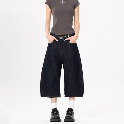Cropped Pants High-street Streetwear Brand Scimitar Jeans