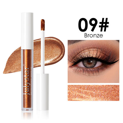 Eye Makeup Ten Colors Thin And Glittering Brightening Liquid Eye Shadow