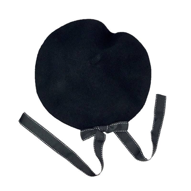 Ladies autumn and winter bud painter hat