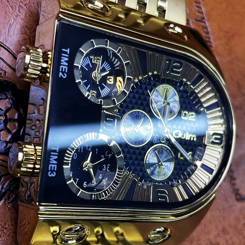 Multi-time Zone Large Dial Luminous Watch