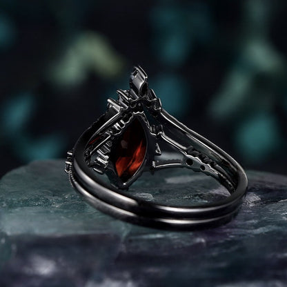 Red Zircon Ring