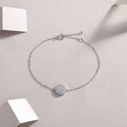 Luxury Fashion Mossan Diamond S925 Silver Bracelet