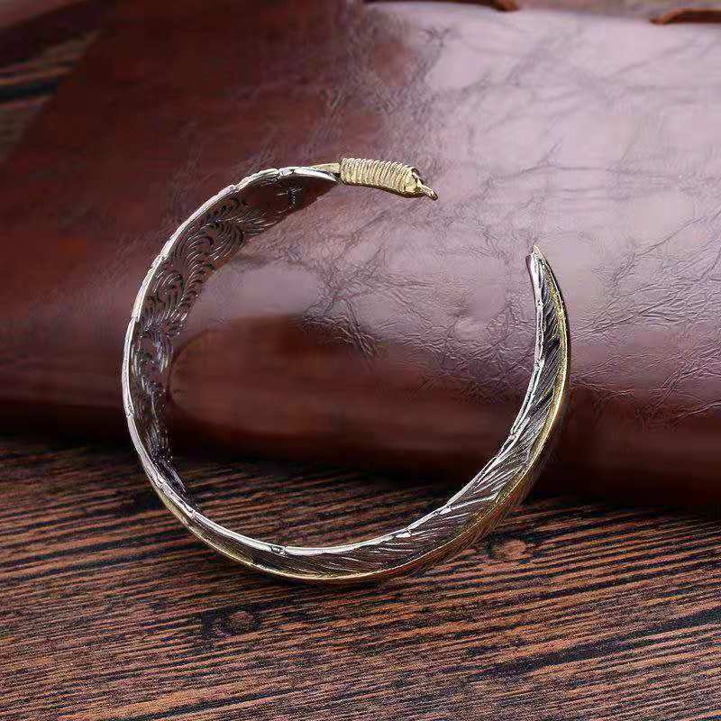 Vintage Takahashi Goro Karaage Feather Bangle Men&