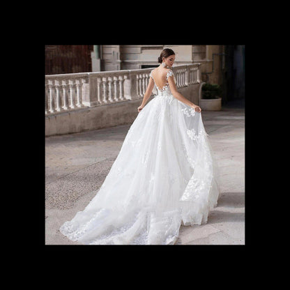 White With Fish Bridal Tail Wedding Dress Two-way Wear Activity Women