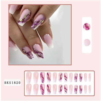 Mid-length Ballet Nail Manicure Wearable Nail Sticker