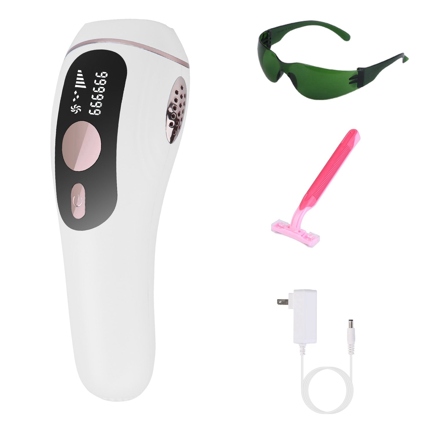 1Pc Laser Hair Removal For Woman Man Ice Cooling Permanent IPL Hair Remover With Painless 999999 Flashes Home Use Lasting Hair Reduction For Armpits Legs Arms Bikini Line
