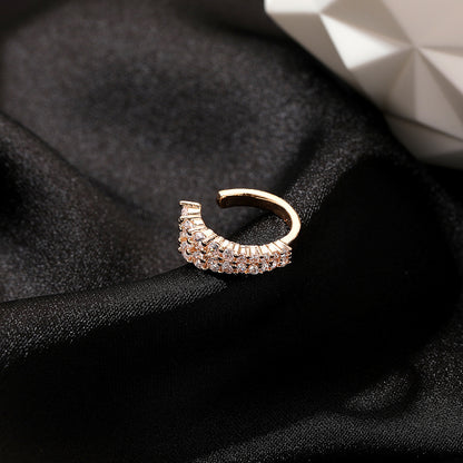 Inlaid Zircon Personalized Without Piercings Earrings Jewelry