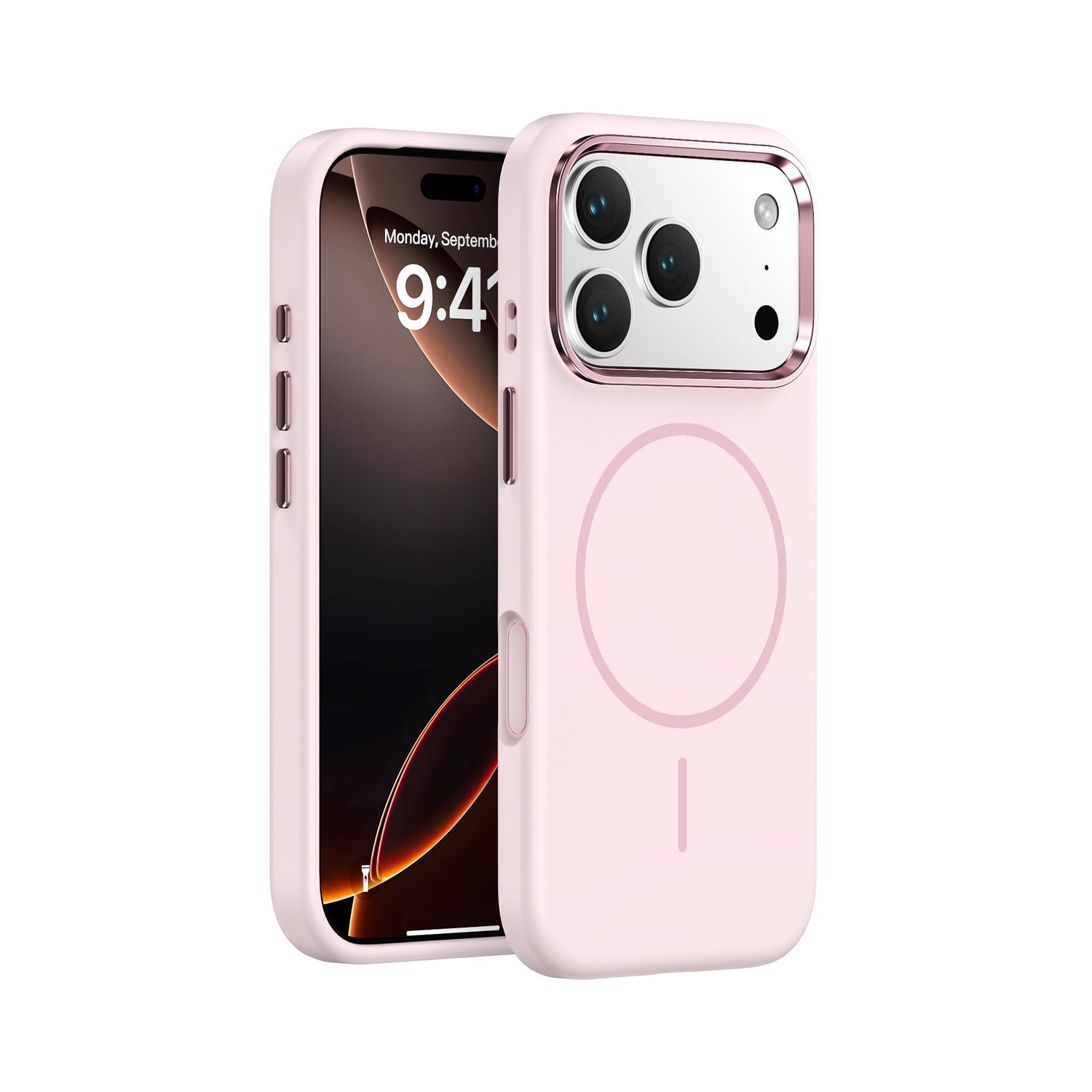 Metal Large Hole Magnetic Skin Feeling All-inclusive Phone Case