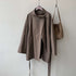 Retro Mid-length Windbreaker Women&