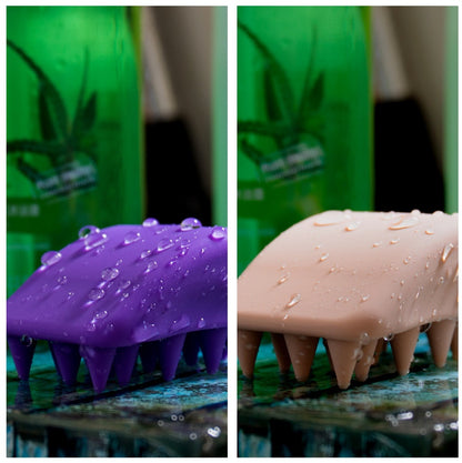 Soft Head Massage Silicone Shampoo Brush