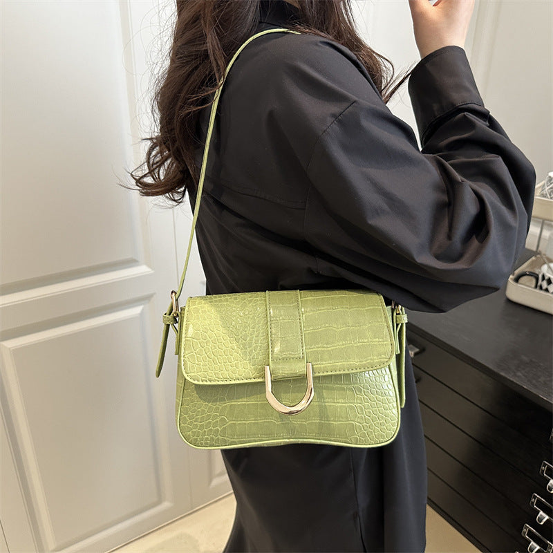 Advanced Texture Underarm Retro Style Fashionable Vachette Clasp Women&