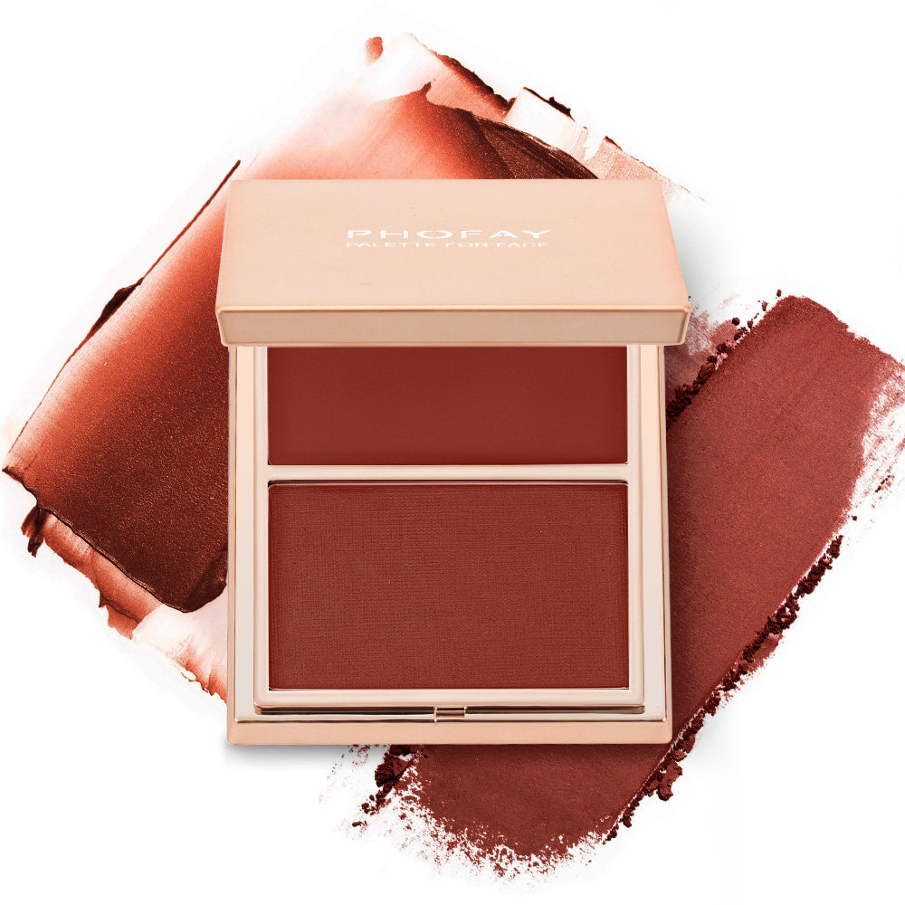 PHOFAY Double-Take Cream &amp; Powder Blush Duo