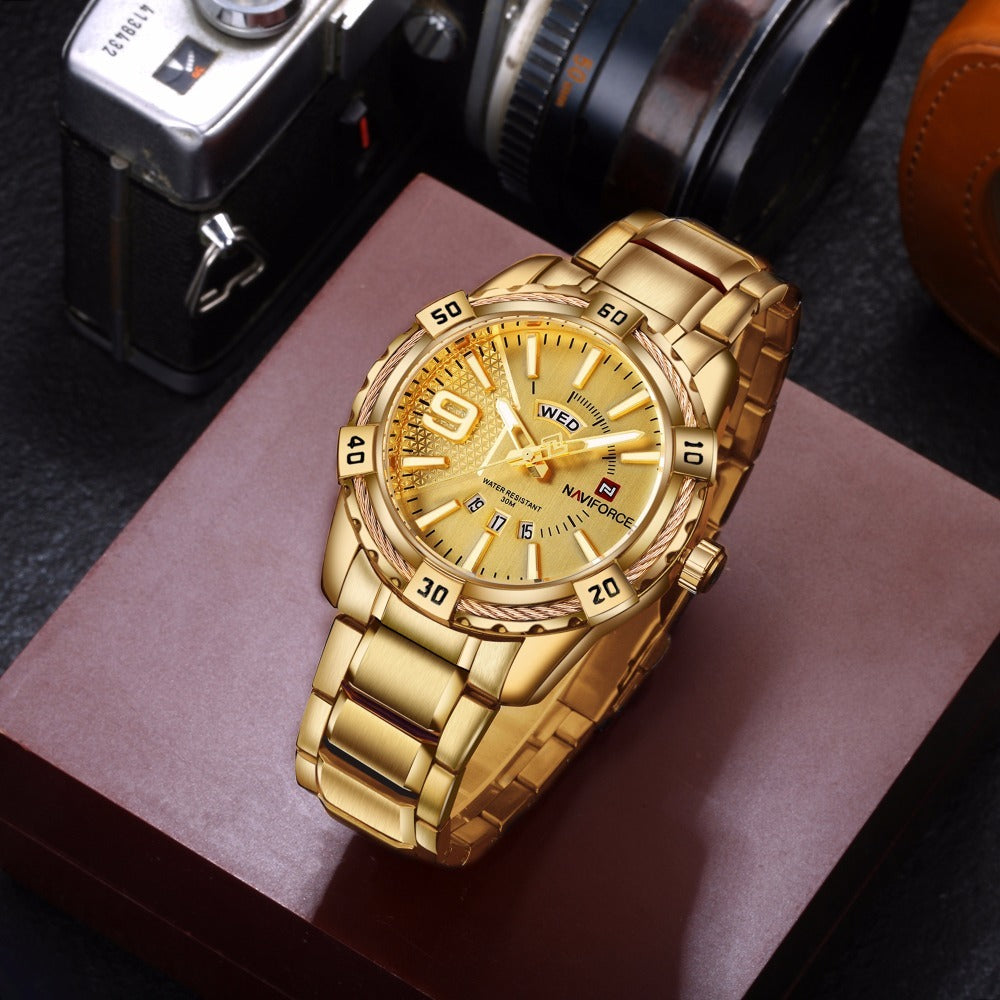 Waterproof quartz watch men&