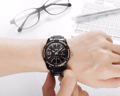 Waterproof quartz watch men&