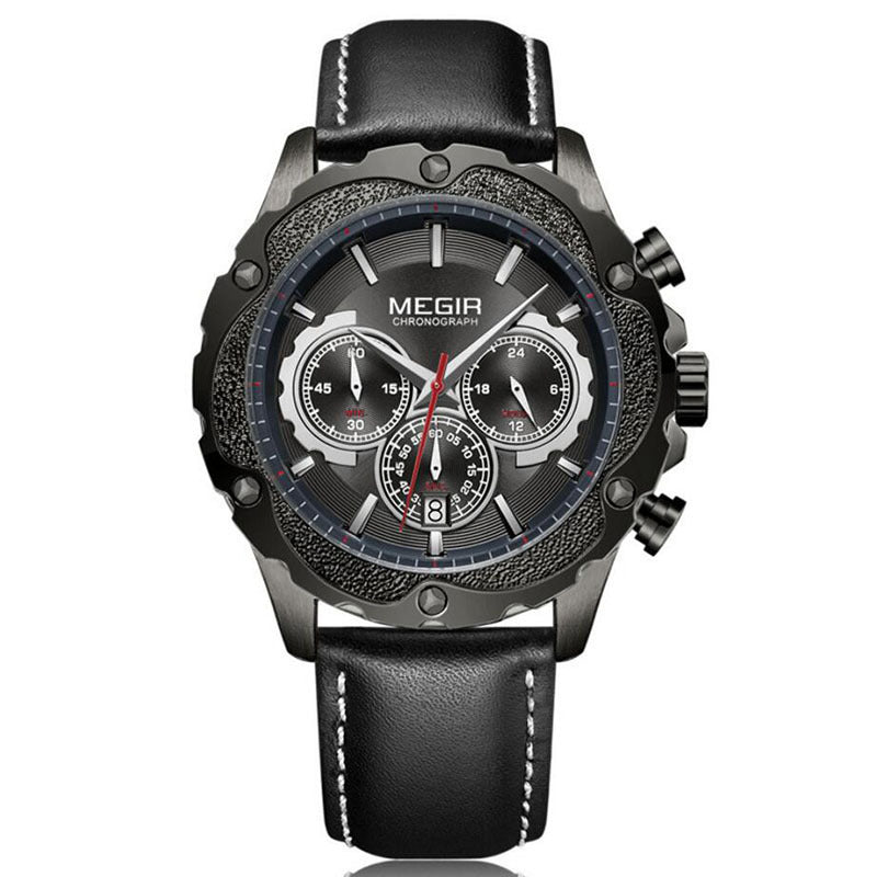 Watch Multifunctional Sports Chronograph Calendar Men&