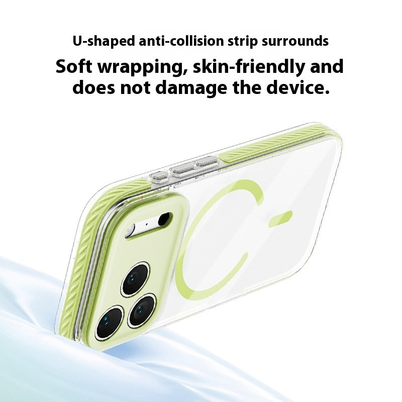 Three-in-one Drop-resistant Transparent Protective Case