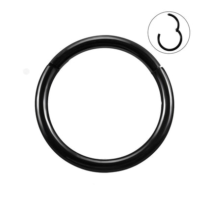 Stainless Steel Pierced Nose Ring Interface Ring Closed Ring Seamless Connection Nose Ring Earrings