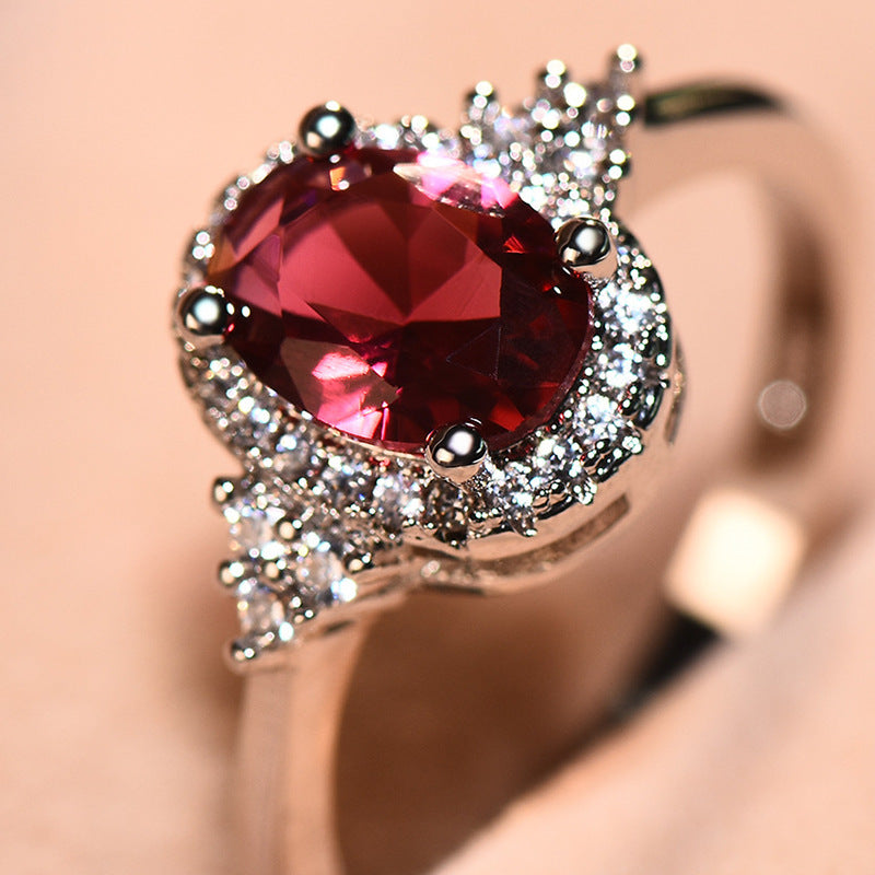 Ruby Ring Oval Shape