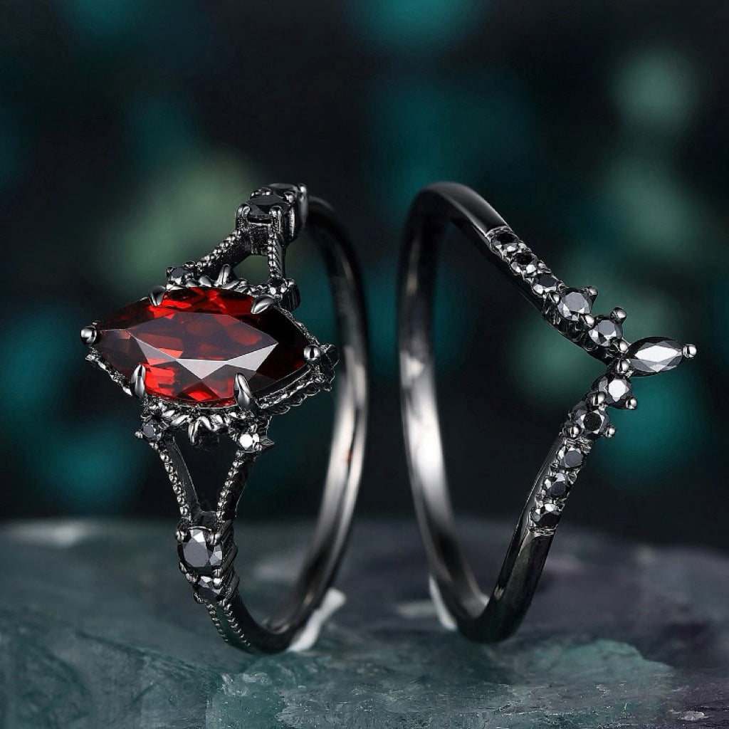 Red Zircon Ring