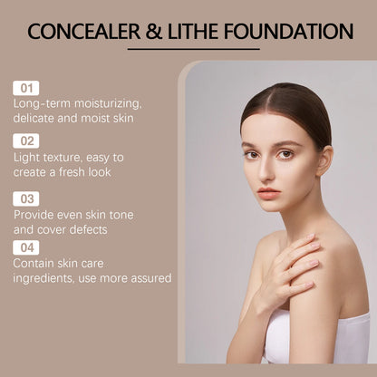 Moisturizing Liquid Foundation Long Lasting Smear-proof Makeup