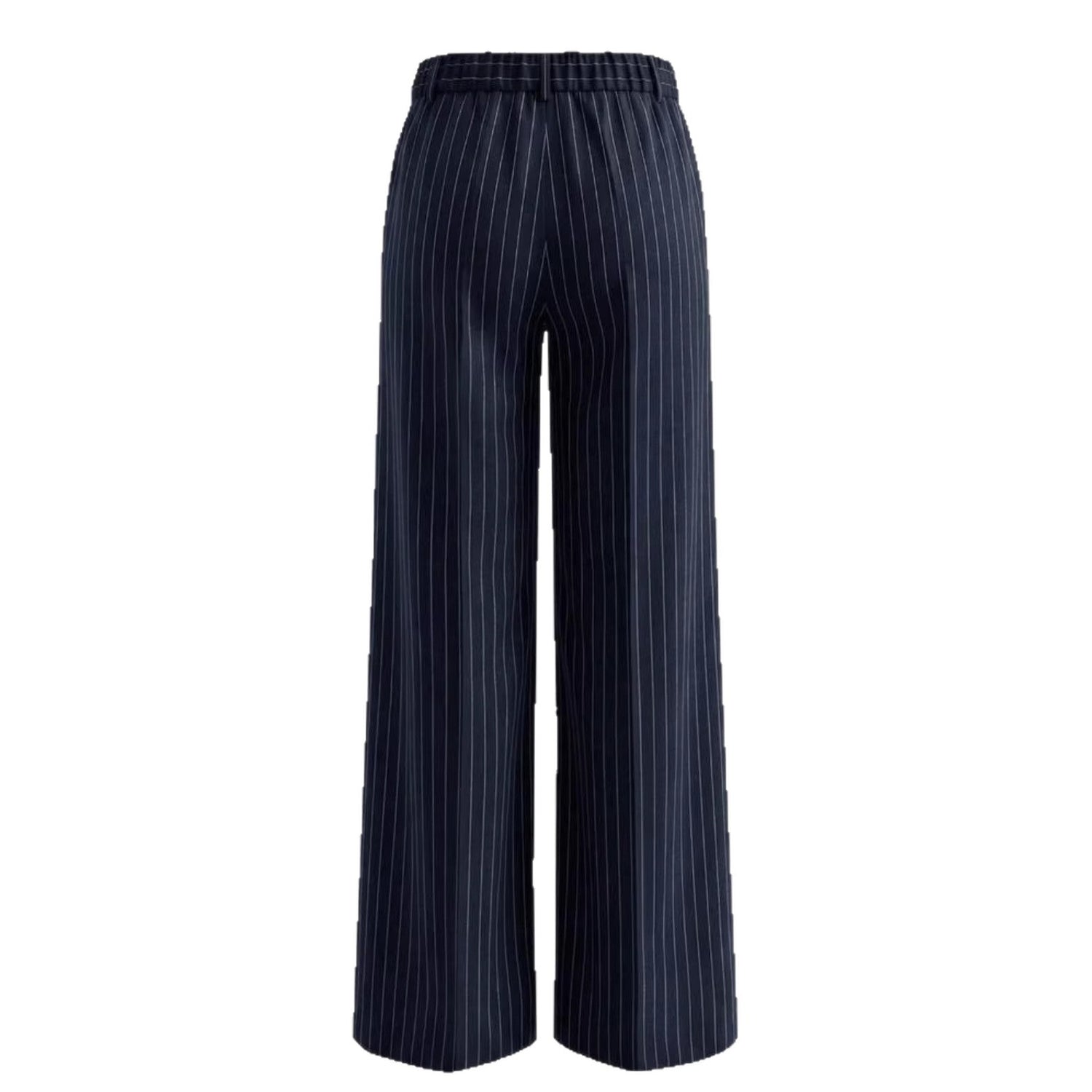 Versatile And Minimalist Striped High Waisted Straight Leg Women&