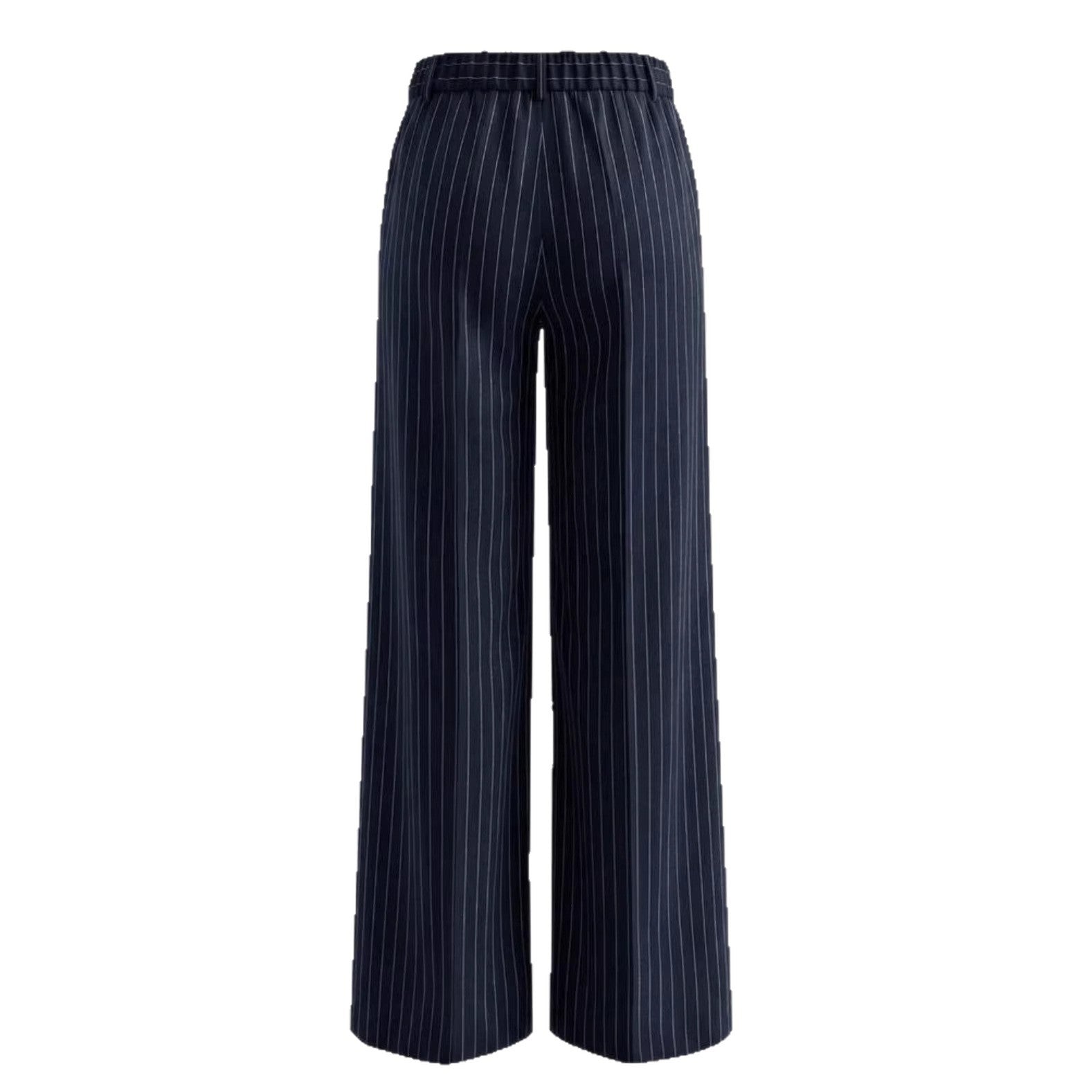 Versatile And Minimalist Striped High Waisted Straight Leg Women&