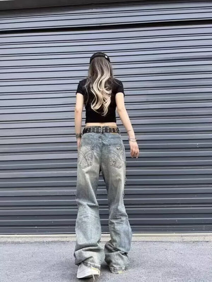 Straight-leg Loose-fit High-street Vibe Long Pants