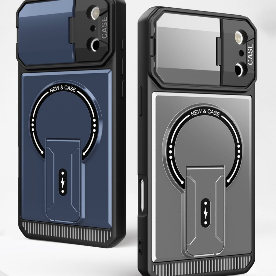 Mecha Bracket Magnetic Drop-resistant Phone Case