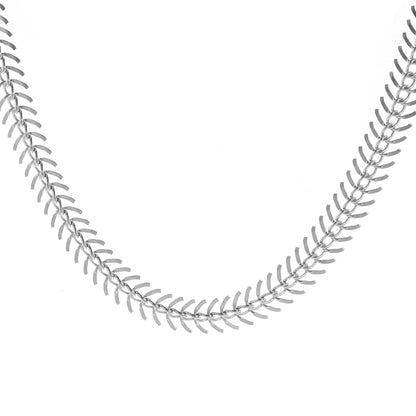 Fishbone Aircraft Chain Necklace Women&