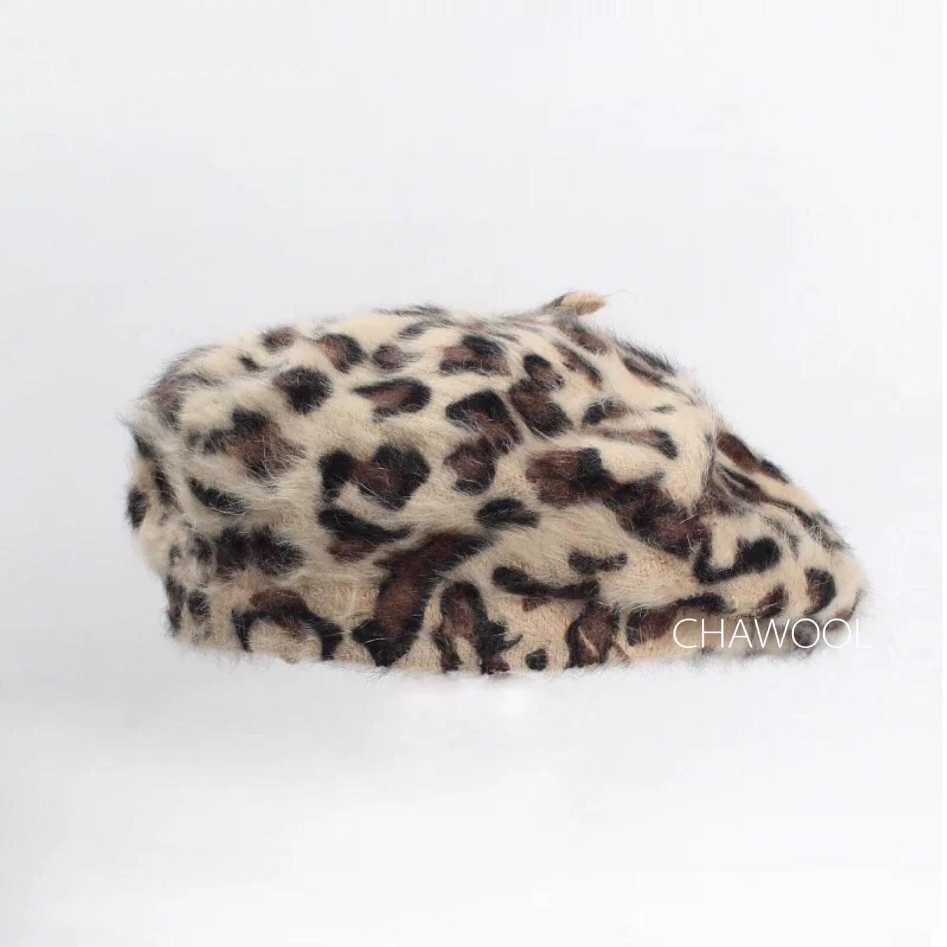 Retro Beret Leopard Painter Hat Super Versatile