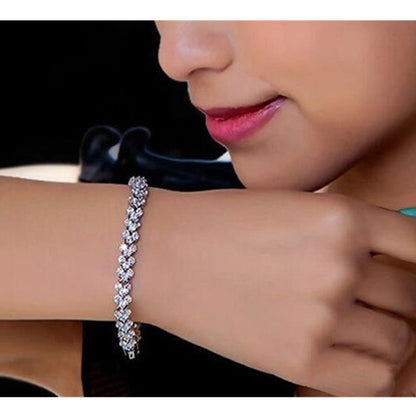 Roman Zircon Bracelet Temperament Personality Bracelet Female Fashion Simple Bracelet