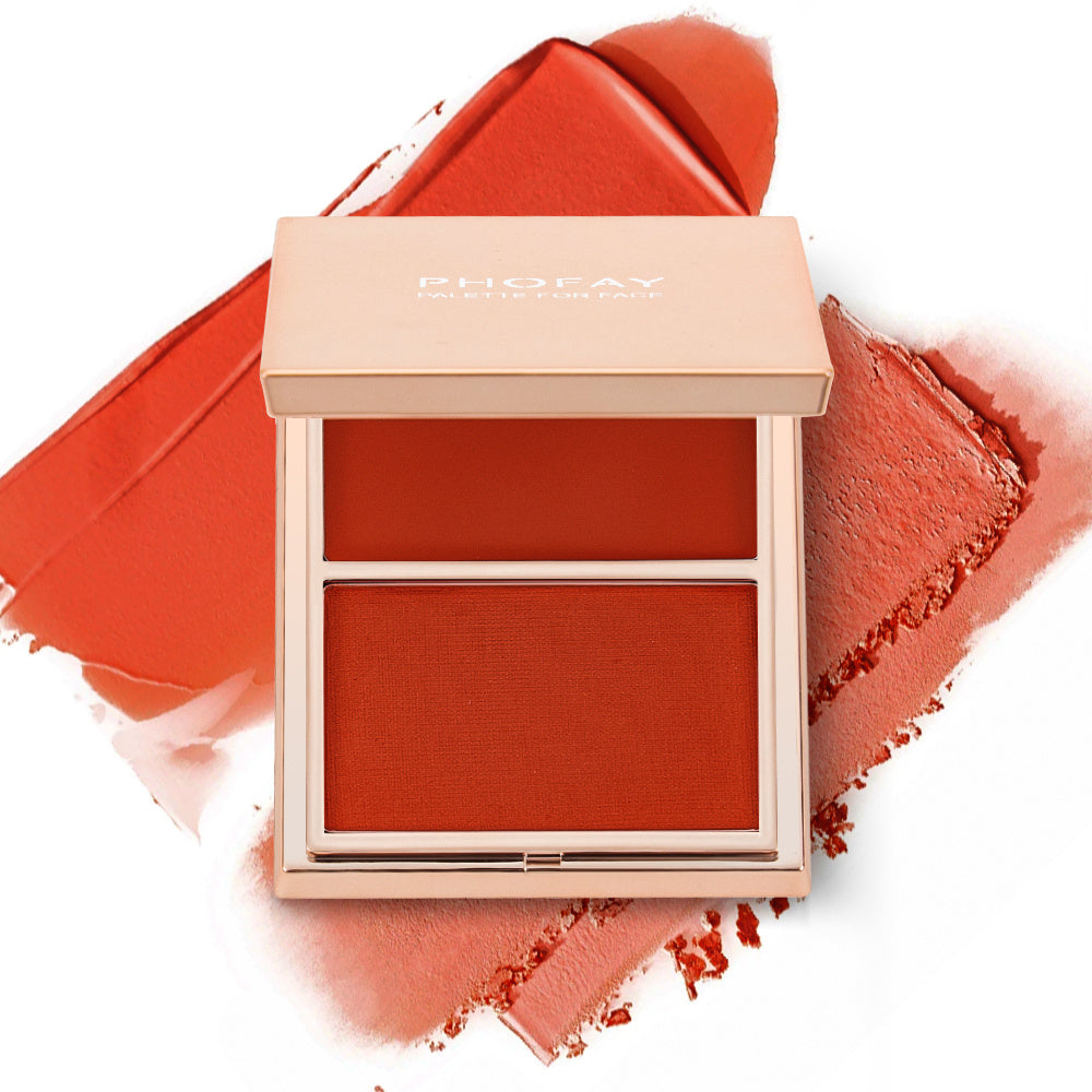 PHOFAY Double-Take Cream &amp; Powder Blush Duo