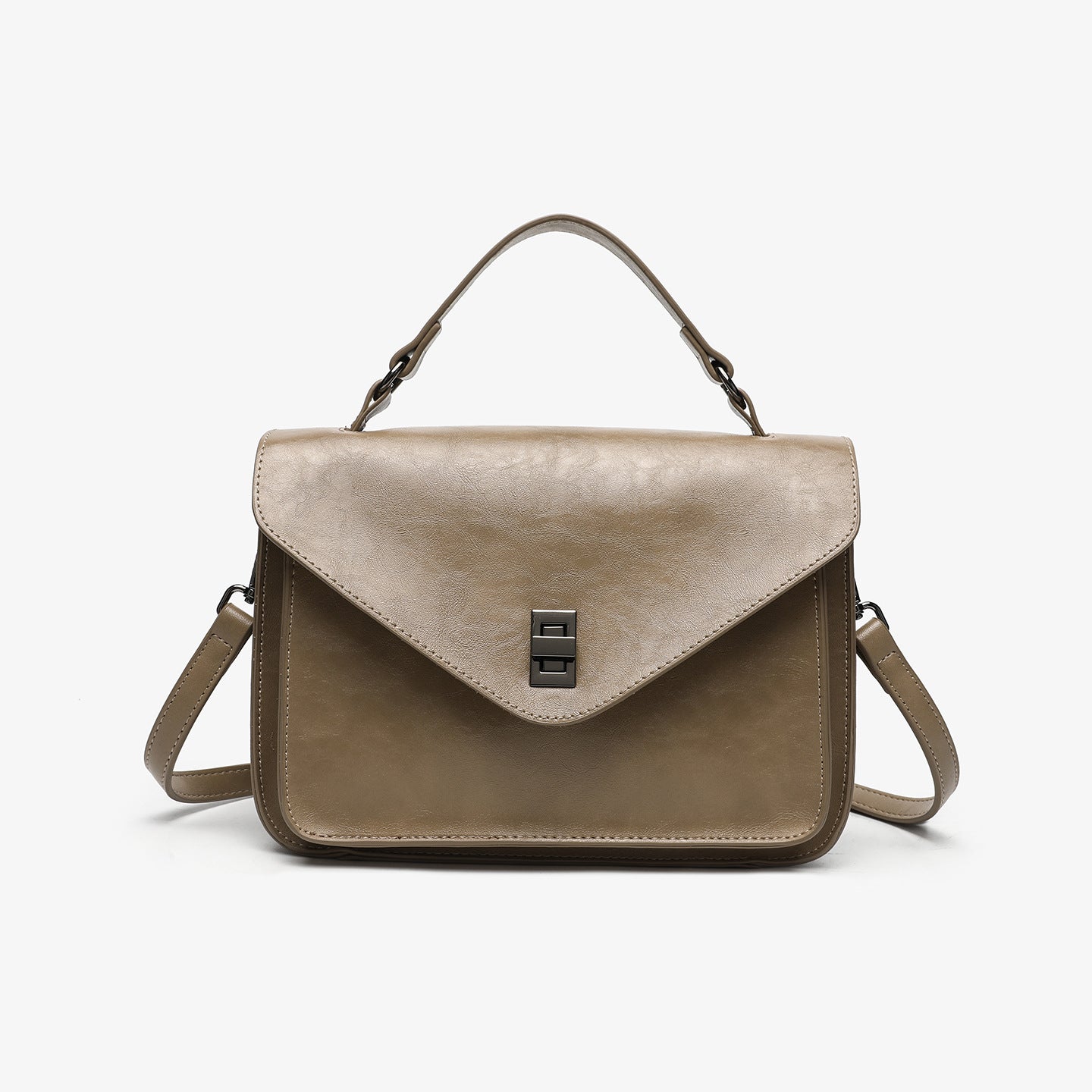 Oil-waxed Leather Vintage Elegant Womens