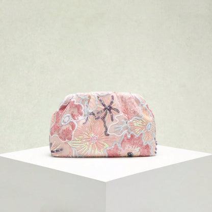 Luxury Bag With Intricate Craftsmanship Featuring A Wave And Ink-wash Painting Style