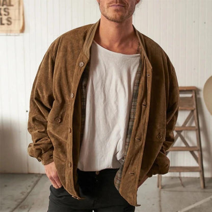 Maillard Suede Coat Men&