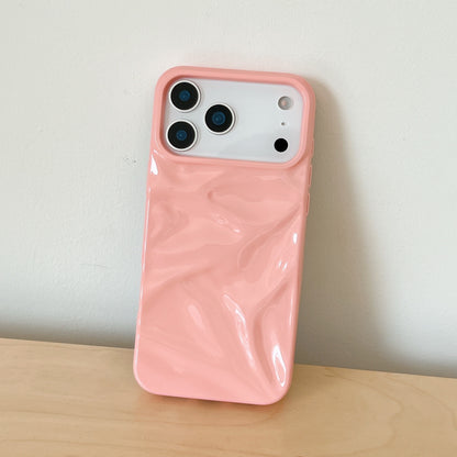 Simple Solid Color Pleated Soft Shell