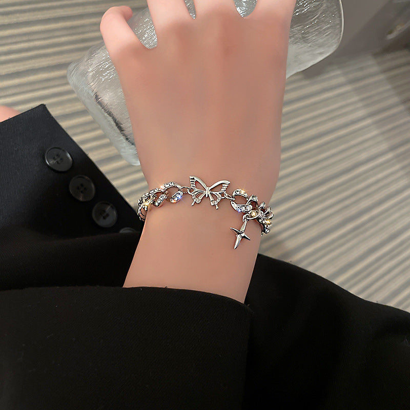 Butterfly Cross Bracelet Bracelet Net Red Temperament Design Bracelet