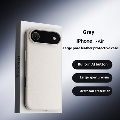 Applicable To Integrated AI Plain Leather Phone Case Built-in Magnetic Suction