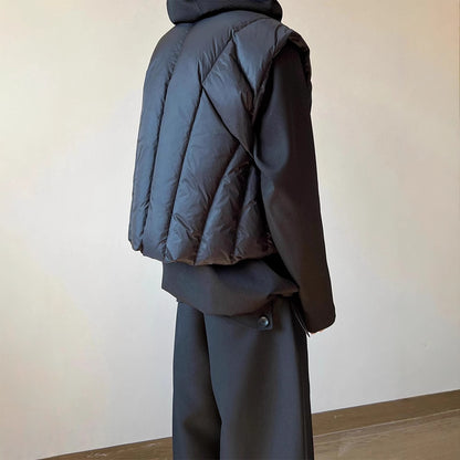 Irregular Vest Coat Thickened Cotton Padded Coat