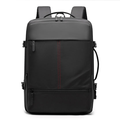 Multi-functional Boarding Solid Color Backpack Men&