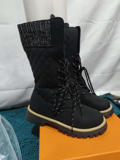 Ladies New Fashion Solid Color Martin Boots