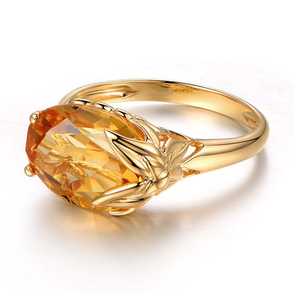 Citrine Gemstone Ring
