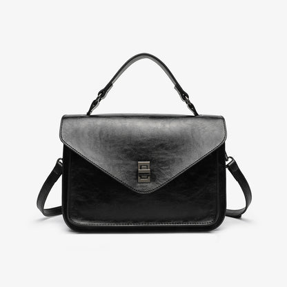 Oil-waxed Leather Vintage Elegant Womens