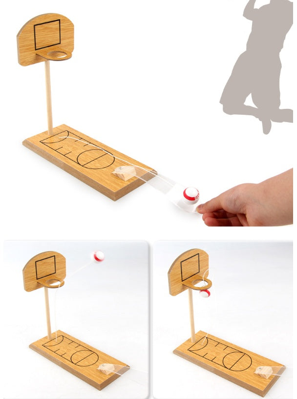 Wooden mini desktop bowling basketball game Parent-child interaction Child adult decompression toy